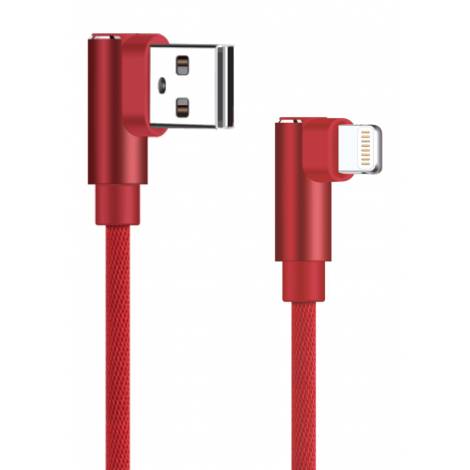 POWERTECH Καλώδιο USB σε Lightning game 90 (PTR-0077) copper, 1m, κόκκινο