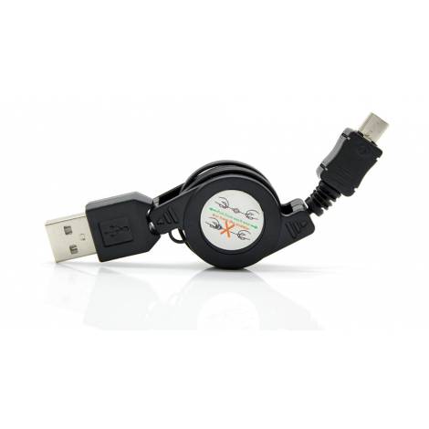 POWERTECH Καλώδιο USB σε USB Micro, πτυσσόμενο, 0.70m, μαύρο (CAB-U103)