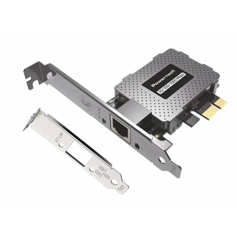 POWERTECH κάρτα επέκτασης δικτύου PCIe σε RJ45 PT-1453, 1000Mbps