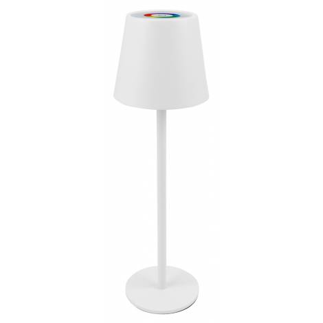 POWERTECH LED επιτραπέζιο φωτιστικό HLL-0196, RGB, ρυθμιζόμενο, επαναφορτιζόμενο, λευκό