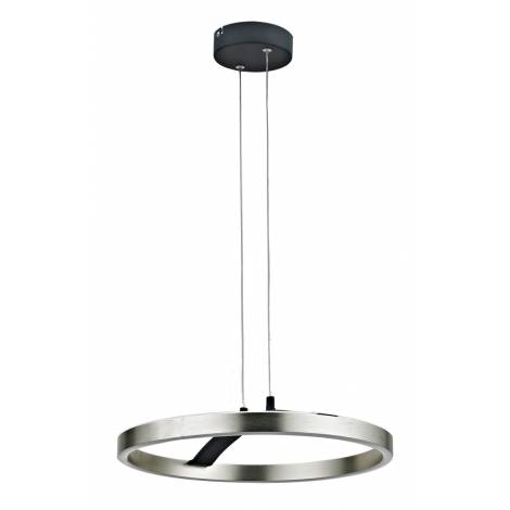 POWERTECH LED φωτιστικό οροφής HLL-0202, 29W, 4000K, Φ38x120cm, ασημί/μαύρο