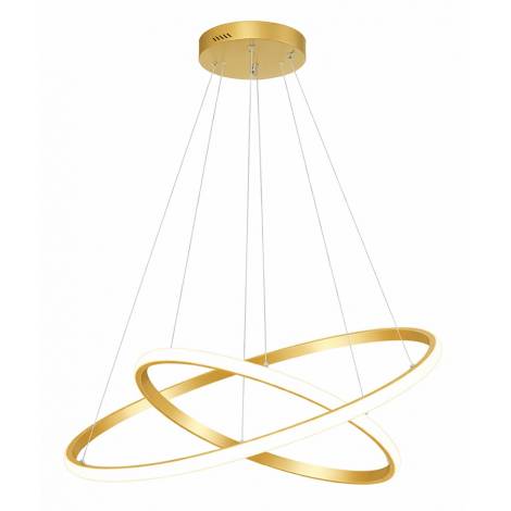 POWERTECH LED φωτιστικό οροφής PT-1526, 25W, 4000K, Φ40x120cm, χρυσό