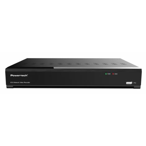 POWERTECH NVR καταγραφικό PT-1598, 8MP, H.264+/H.265+, 8 κανάλια