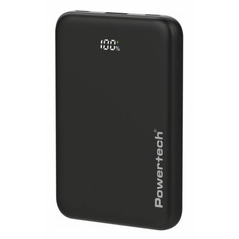 POWERTECH power bank PT-1502 με οθόνη, 10000mAh, 22.5W, μαύρο