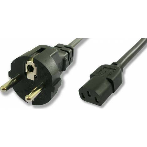 Powertech Schuko - IEC C13 Cable 1.5m Μαύρο (CAB-P002)