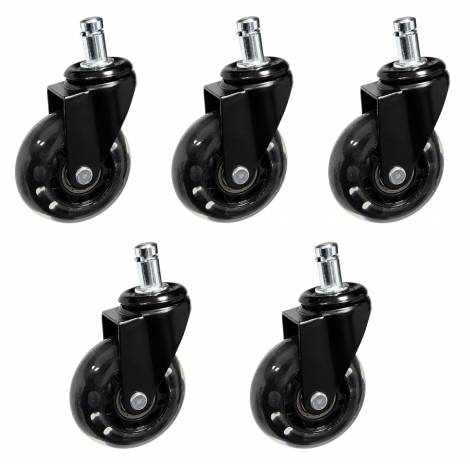 POWERTECH σετ ανταλλακτικά ροδάκια για PT-1633 καρέκλα γραφείου, 5τμχ