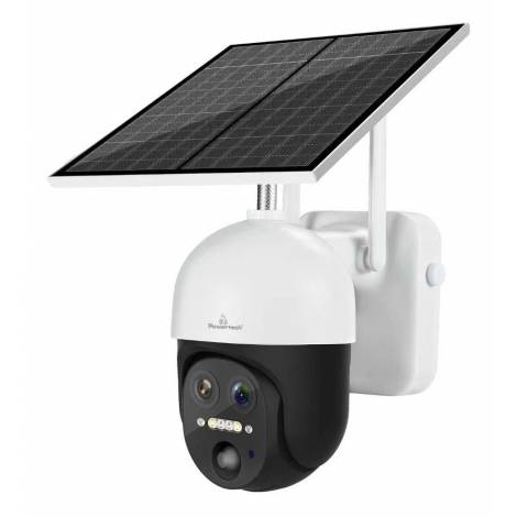POWERTECH smart ηλιακή κάμερα PT-1497, dual lens, 3MP, 4G, PTZ, SD, IP65