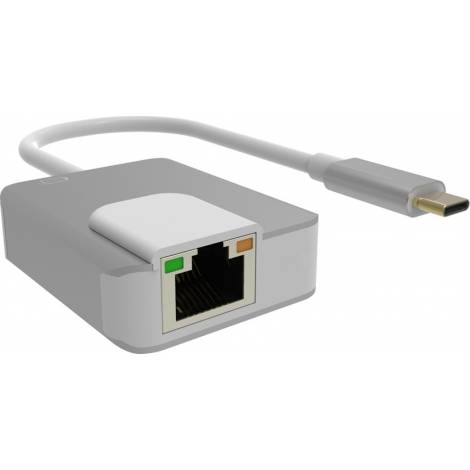 Powertech USB-C Αντάπτορας Δικτύου για Ενσύρματη σύνδεση Gigabit Ethernet (PTH-056)