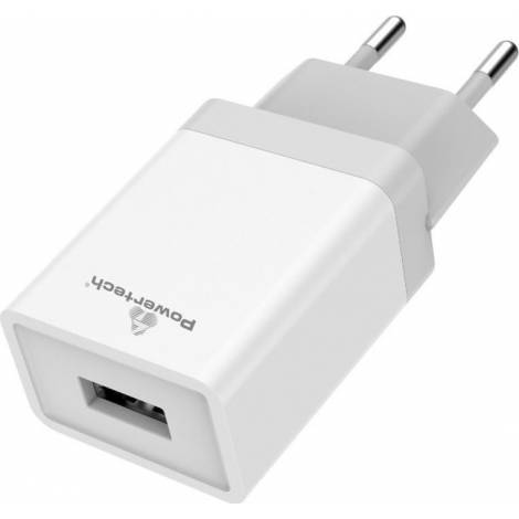 Powertech USB Wall Adapter Λευκό (PT-759)