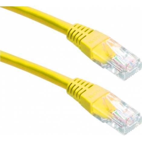 Powertech U/UTP Cat.5e Cable 0.5m Κίτρινο (CAB-N056)