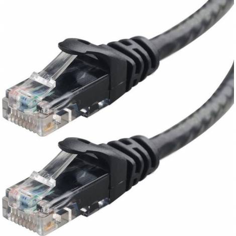 Powertech U/UTP Cat.5e Cable 1m Μαύρο (CAB-N001)