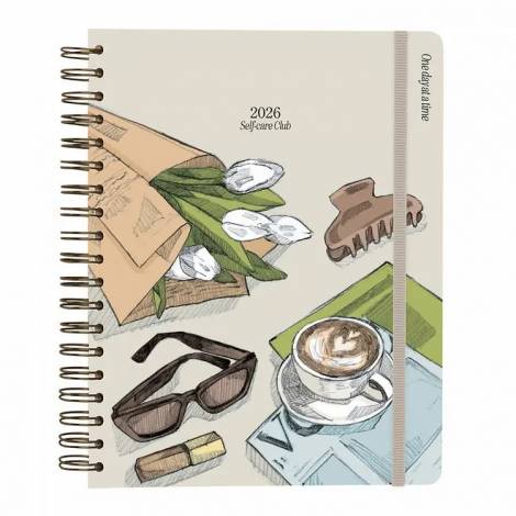 Premium Εβδομαδιαίο Ημερολόγιο 2026 12μηνο Σπιράλ 18Χ21,5εκ BAMBINA SELF CARE CLUB by Kokonote