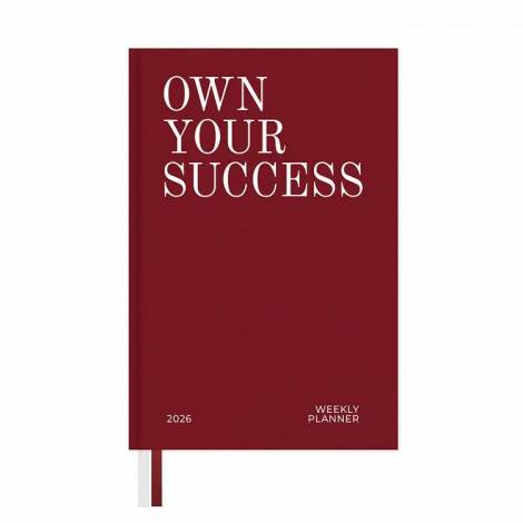 Premium Εβδομαδιαίο Ημερολόγιο 2026 Ετήσιο 13x19,5εκ CLASSY ROUGE AMBITION by Kokonote