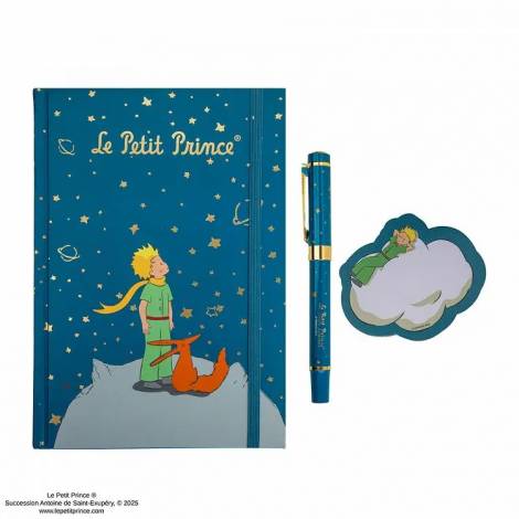 Premium Τετράδιο Α5 με Σκληρό Εξώφυλλο με Στυλό & Memo Pad THE LITTLE PRINCE