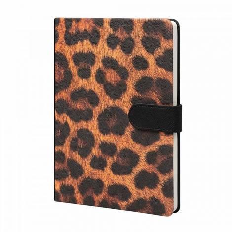 Premium Τετράδιο Δερματίνη Α5 με 96 Φύλλα 100γρ KOKONOTE LUXE Bold Leopard