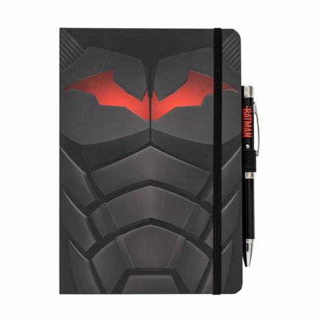 ERIK Premium Τετράδιο Δερματίνη με Στυλό Φωτάκι Α5 DC COMICS Batman Armor 14X20 (Α5) Ματ & Soft touch