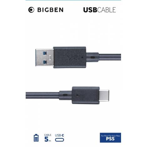 PS5 NACON BRAIDED USB-C CABLE 5M CHARGE & DATA