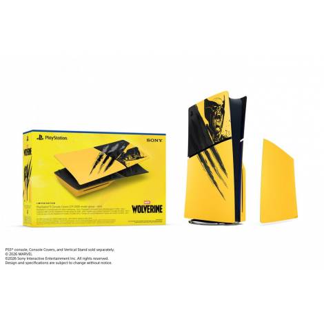 PS5 SONY CONSOLE COVER SLIM MARVEL WOLVERINE BATTLE YELLOW