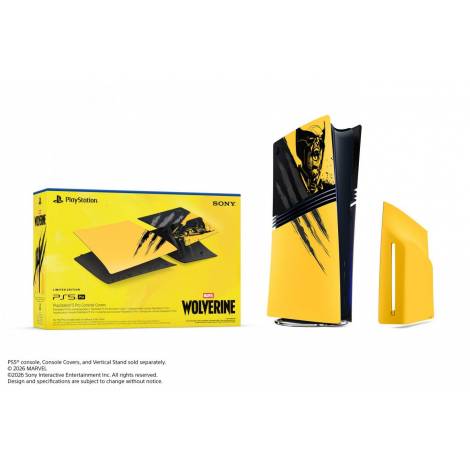 PS5 SONY CONSOLE COVER PRO MARVEL WOLVERINE BATTLE YELLOW