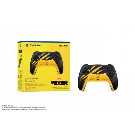 PS5 SONY DUALSENSE MARVEL WOLVERINE BATTLE YELLOW