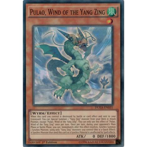 Pulao, Wind of the Yang Zing - DUEA-EN031 - Super Rare 1st Edition