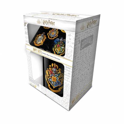 Pyramid: Harry Potter - Colourful Crest Gift Set (Mug, Coaster & Keychain) (GP86732)