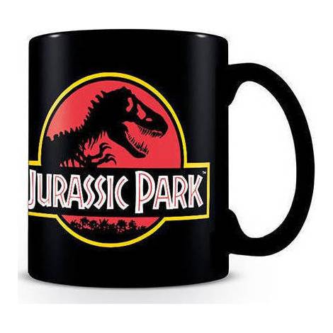 Pyramid Jurassic Park (Logo) Black Pod Mug (325ml) (MGB26233C)