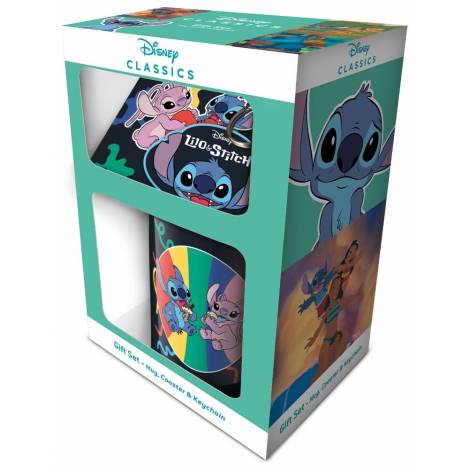 Pyramid Lilo  Stitch (YouRe My Fave) Mug Coaster Keychain Gift Set (GP86130)