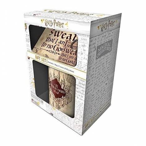Pyramid Na - Harry Potter Marauders Map Mug/Coaster/Keycha Gift Set (GP85145)