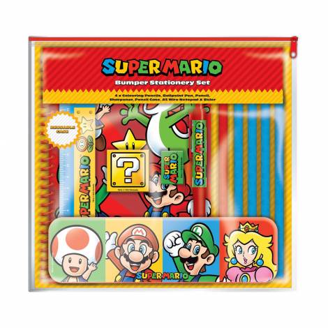 Pyramid Nintendo: Super Mario - Core Colour Block Bumper Stationery Set (SR74118)