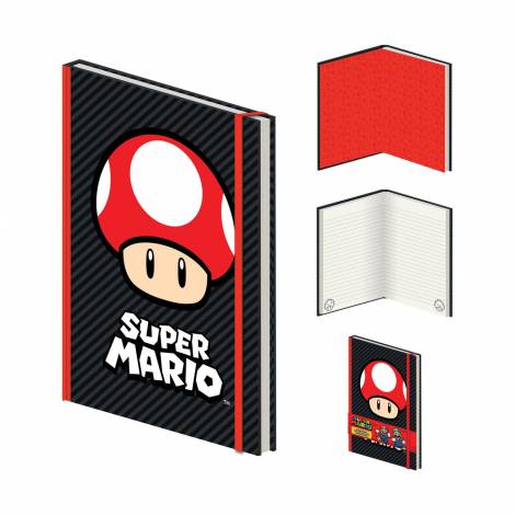 Pyramid Nintendo: Super Mario - Mushroom A5 Premium Notebook (SR74601)