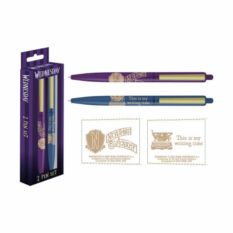 Pyramid: Wednesday - Nevermore Pen Set 2Pk (SR74439)