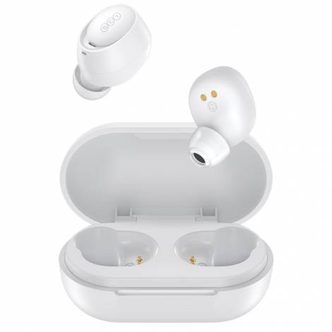 QCY Arcbuds Lite T27 White, Bluetooth 5.3 ENC IPX4 Sweatpfoof 8h - 32h battery, 68ms latency