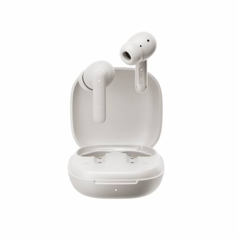 QCY Buds White (QT43) - Noise Reduction Clear Calls TWS Earbuds 35h, 10mm dynamic drivers