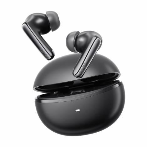QCY Melobuds N70i ANC Black - 56db ANC TWS Hi-Res Earbuds LDAC BT 6.0 IPX5 Wireless charge 50h