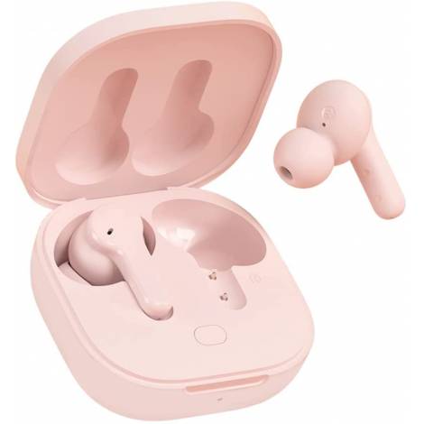 QCY T13 TWS PINK DUAL DRIVER 4-MIC NOISE CANCEL. TRUE WIRELESS EARBUDS – QUICK CHARGE 380MAH