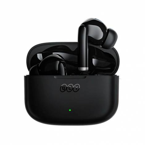 QCY T19 In-ear Bluetooth Handsfree Ακουστικά με Θήκη Φόρτισης Μαύρα