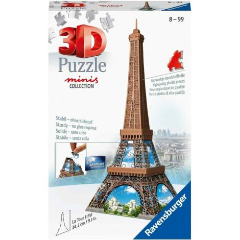 Ravensburger 3D Puzzle Mini: Eiffel Tower - 54pcs (12536)