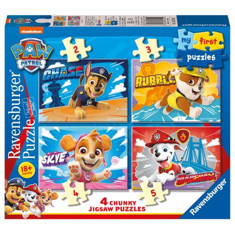 Ravensburger My First Puzzles: Paw Patrol 4 Chunky Jigsaw Puzzles (03154)