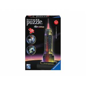 RAVENSBURGER PUZZLE 3D EMPIRE STATE BUILDING WITH LIGHTS (216pcs) (12566)