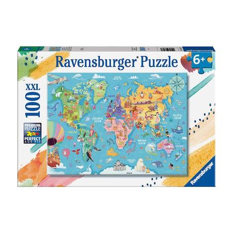 Ravensburger Puzzle: Map XXL (100pcs) (13343)