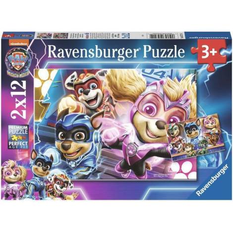 Ravensburger Puzzle: Paw Patrol The Mighty Movie (2x12pcs) (5721)