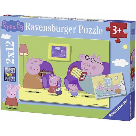 Ravensburger Puzzle: Peppa Pig (2x12pcs) (7596)