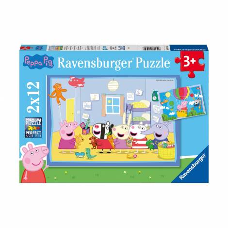 Ravensburger Puzzle: Peppa Pig - Peppas Adventures (2x12pcs) (5574)