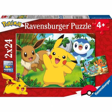 Ravensburger Puzzle: Pokemon Pikachu and Pals (2x24pcs) (05668)