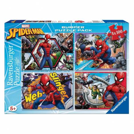 Ravensburger Puzzle: Spider-Man Bumper Puzzle Pack (4x100pcs) (12001076)