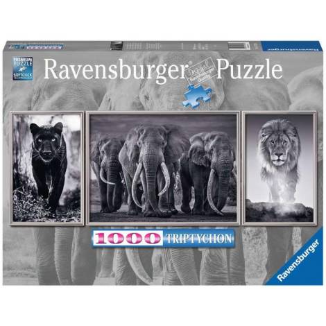 Ravensburger Puzzle: Triptychon - Panthers, Elephants, Lions (1000pcs) (16729)