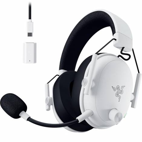 Razer BLACKSHARK V3 White - Wireless Gaming Headset - 70h Battery - 2.4GHz/BT/USB - PC/PS5/Switch