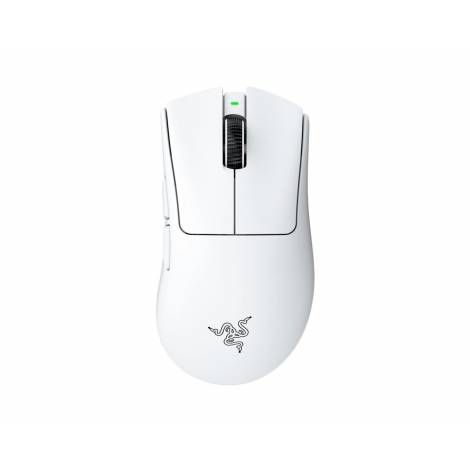 Razer DEATHADDER V4 PRO WHITE - 57g Wireless Gaming Mouse - Ergonomic - 120 Hours Battery - 45K DPI