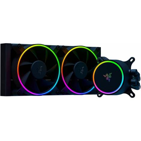 Razer HANBO Chroma RGB AIO Liquid Cooler - Powerful aRGB Silent PWM Fans - 240MM